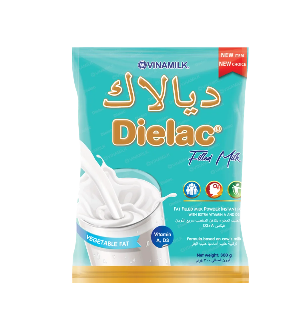 Vinamilk - Fat filled milk powder instant fortified with extra vitamin A & D3 - Bag 300g - Wholesale - High quality - HALAL ISO