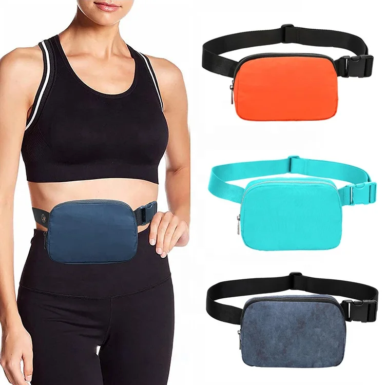Customize Logo luxury Women Waterproof Nylon Fanny Pack Waist Bag Purse Women Chest Crossbody Cute Belt Sport Bag for Girls