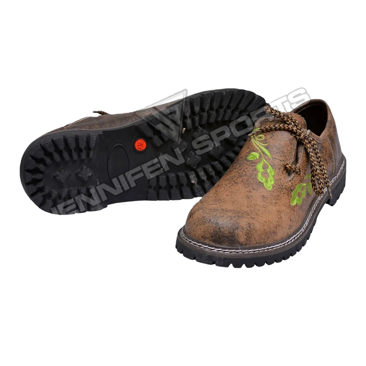 Bavarian Shoes Traditional Style With Embroidery Material Used Genuine Leather Upper,Inside Leather Lining,Laces,Rubber Sole