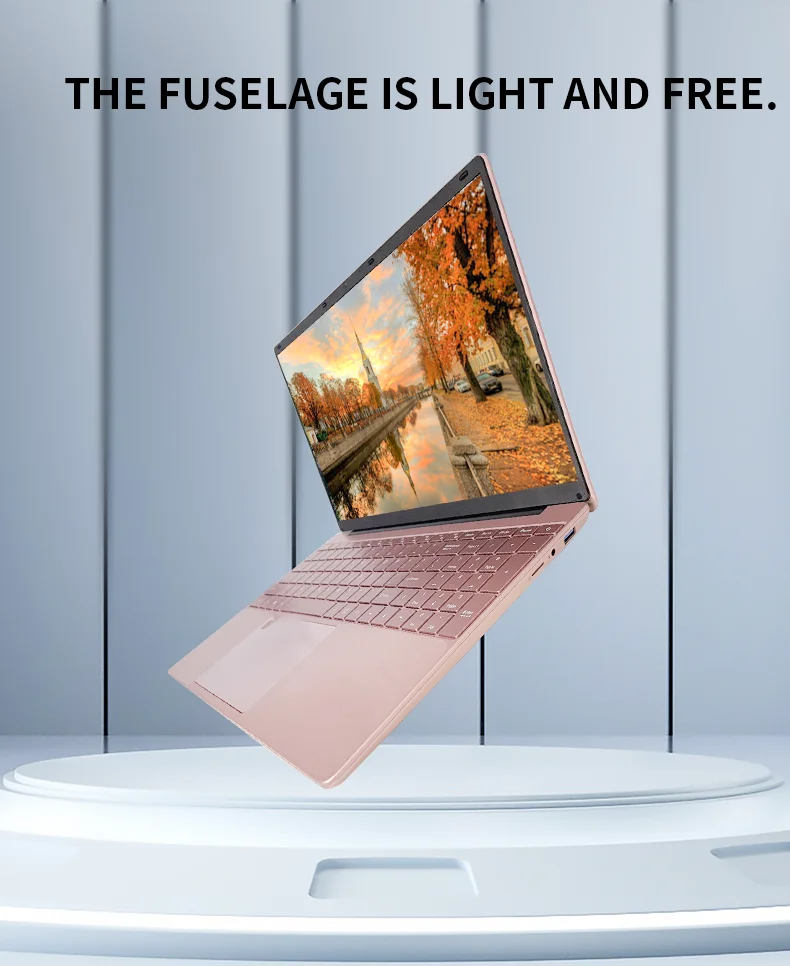 Laptop Full HD, Narrow Bezel, Learning Office Business Gaming Laptop Lightweight Portable Portable