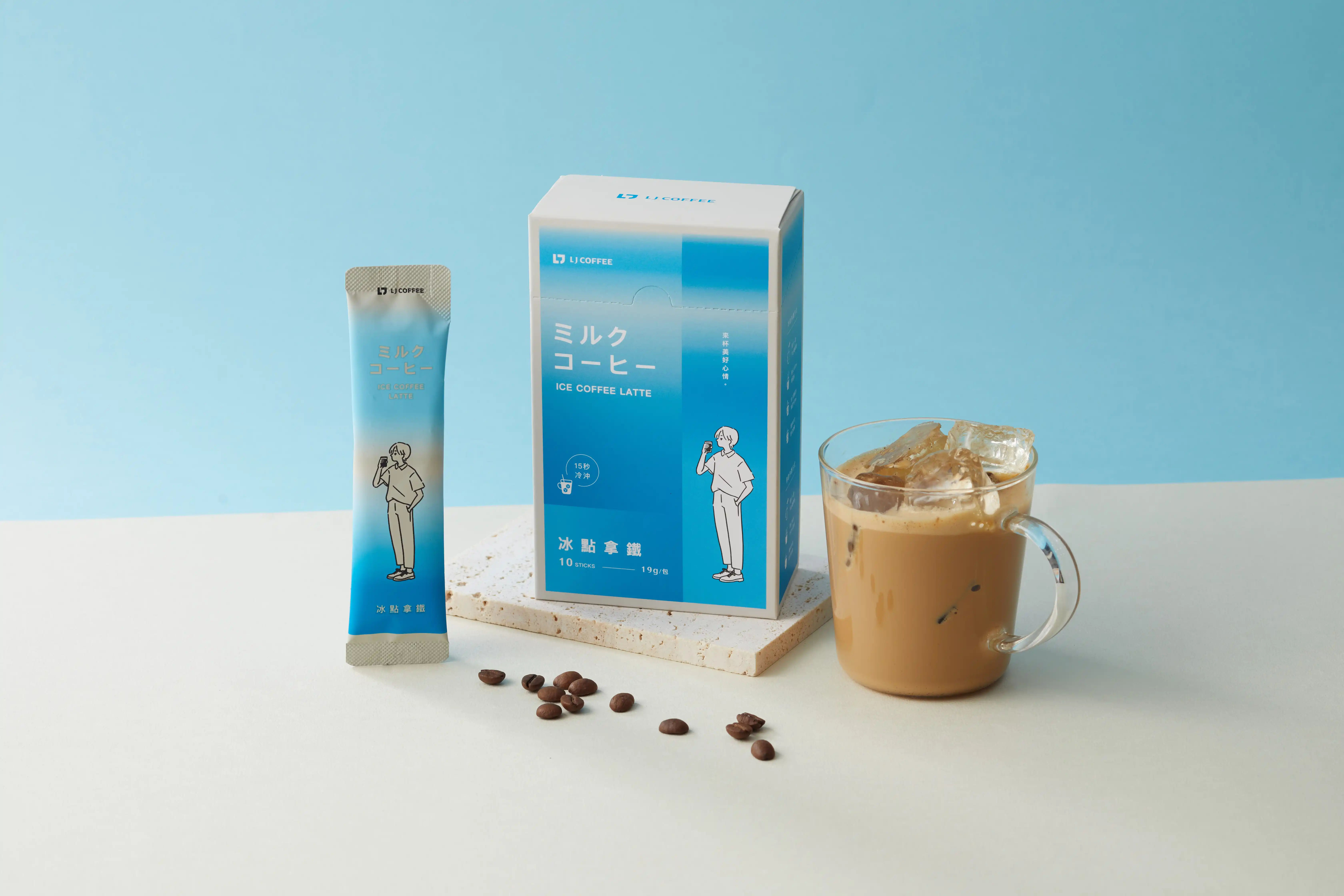 LJ Ice Coffee latte 19g/10sachets/box*5