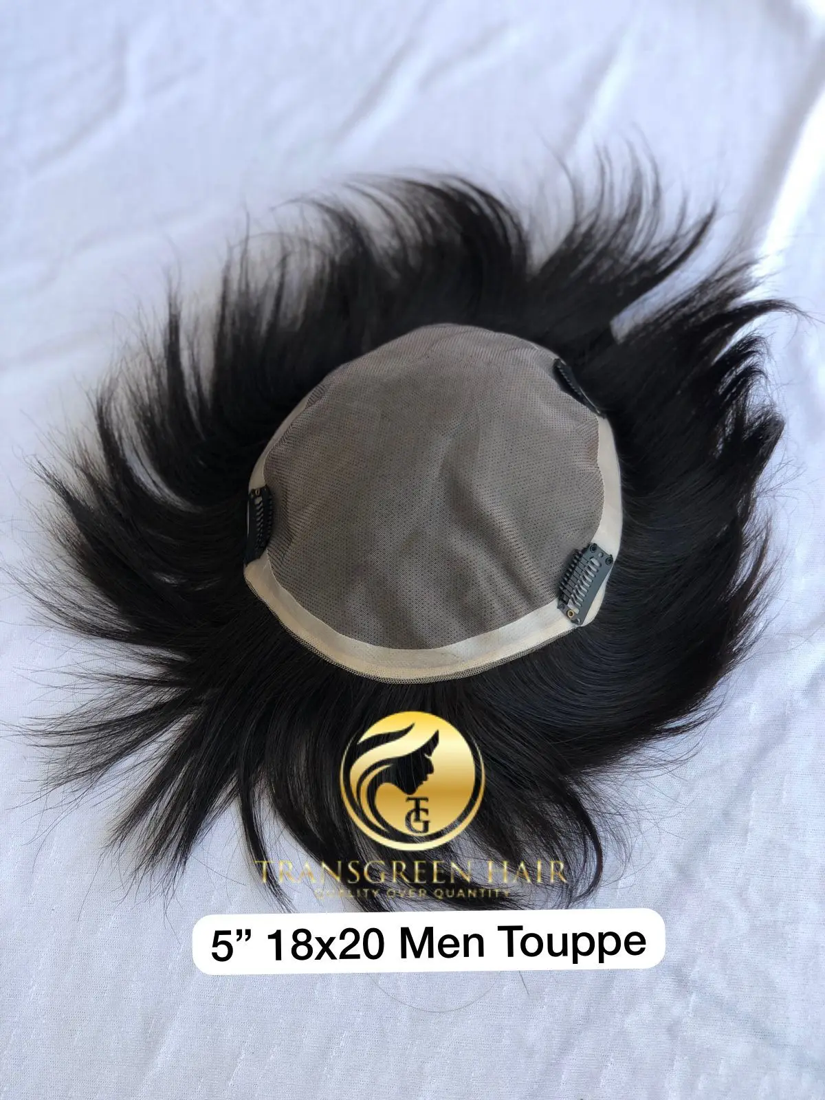 Top Quality Product 100 Raw Unprocessed Indian Temple Virgin 5' 18x20 Men Toupee Hair Extension Wholesale Price Indian Supplier
