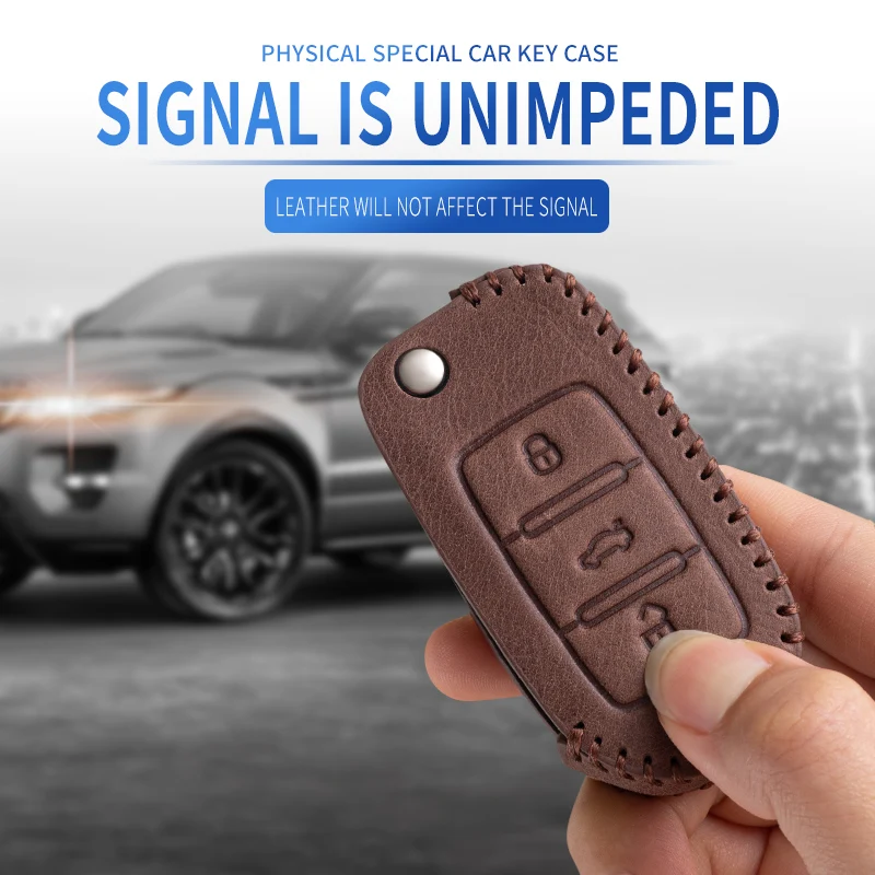 Car Key Cover Caso for VW Golf 8 Mk8 2020 for Skoda Octavia 4 8 A8 MK4 Group 2021 Seat Leon Remote Control Cases Keychain Holder