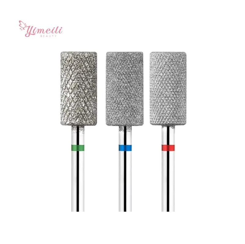 Yimeili  Big Barrel Shape Electric nail drill bit High Quality Cuticle Clean E file Bit Diamond nail bits