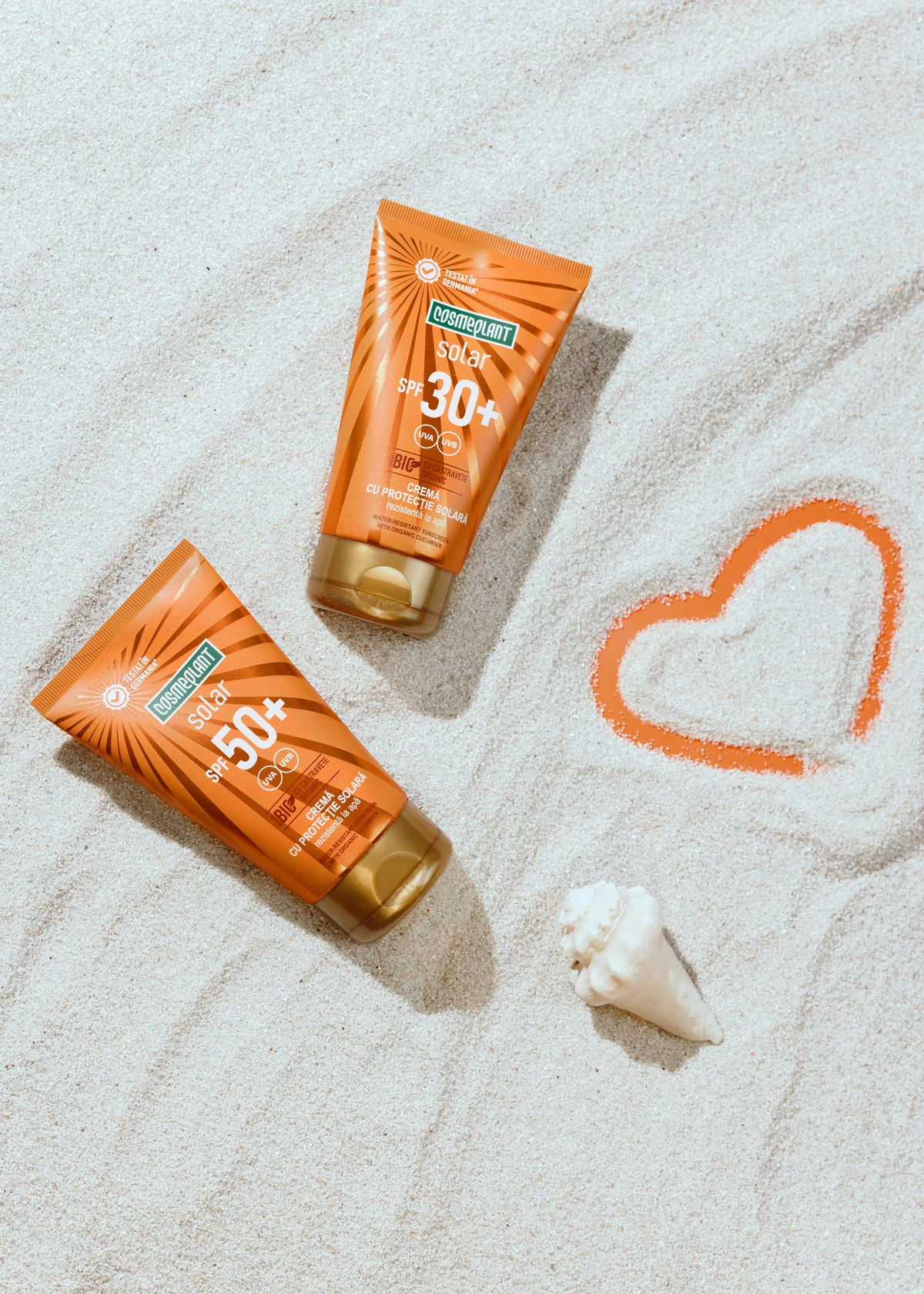 Солнцезащитный крем SPF30 с органическим экстрактом огурца витамином Е и D-пантенолом