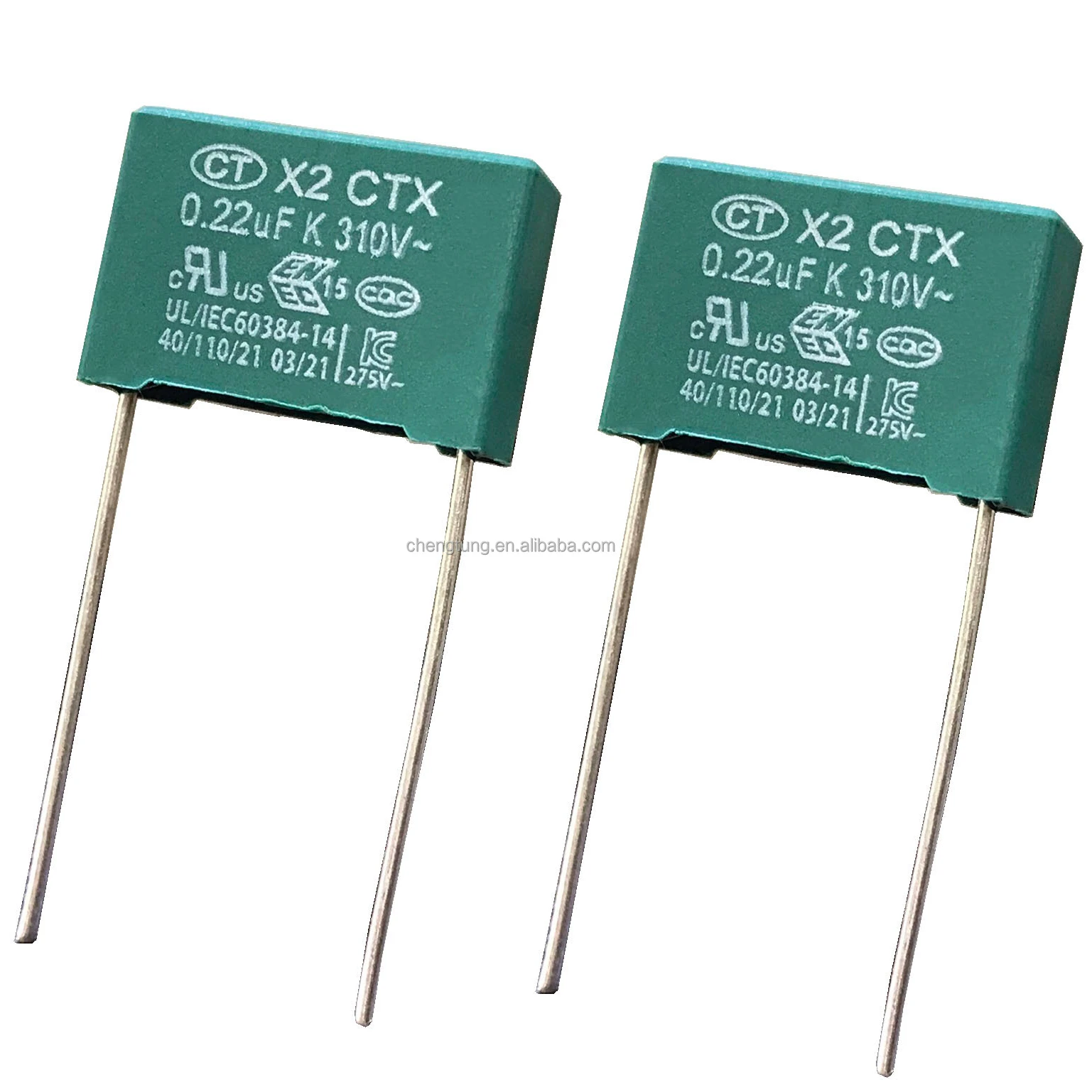 Защитный конденсатор из металлизированной полипропиленовой пленки X2