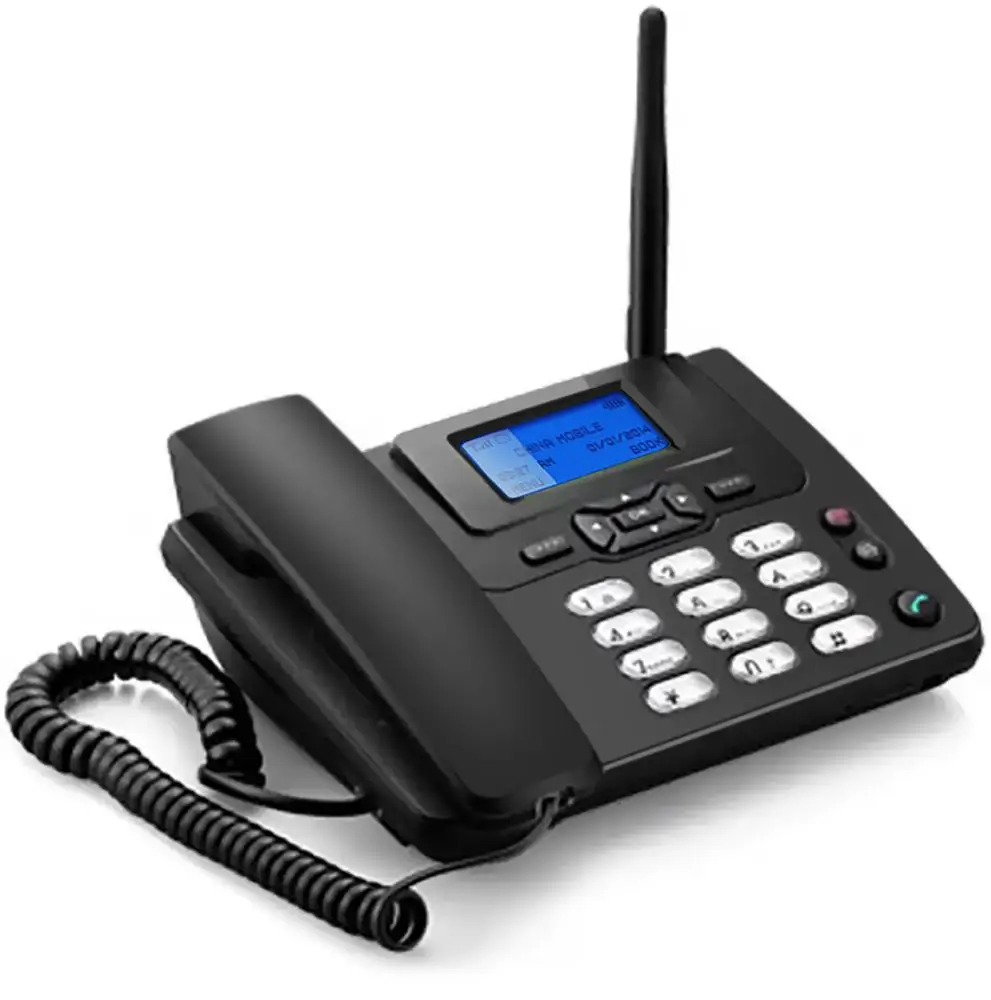 GSM стационарный беспроводной телефон FWP Sim-карта и ETS-3125i стол с