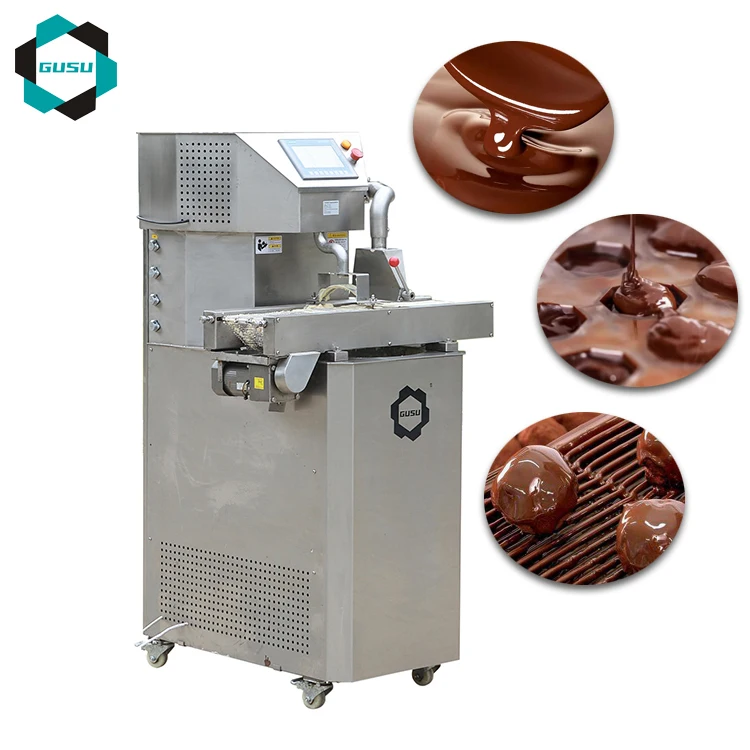 Gusu Chocolate tempering machine Snack Food Manufacturing Bakery Plant Applications Small Scale Enrobing