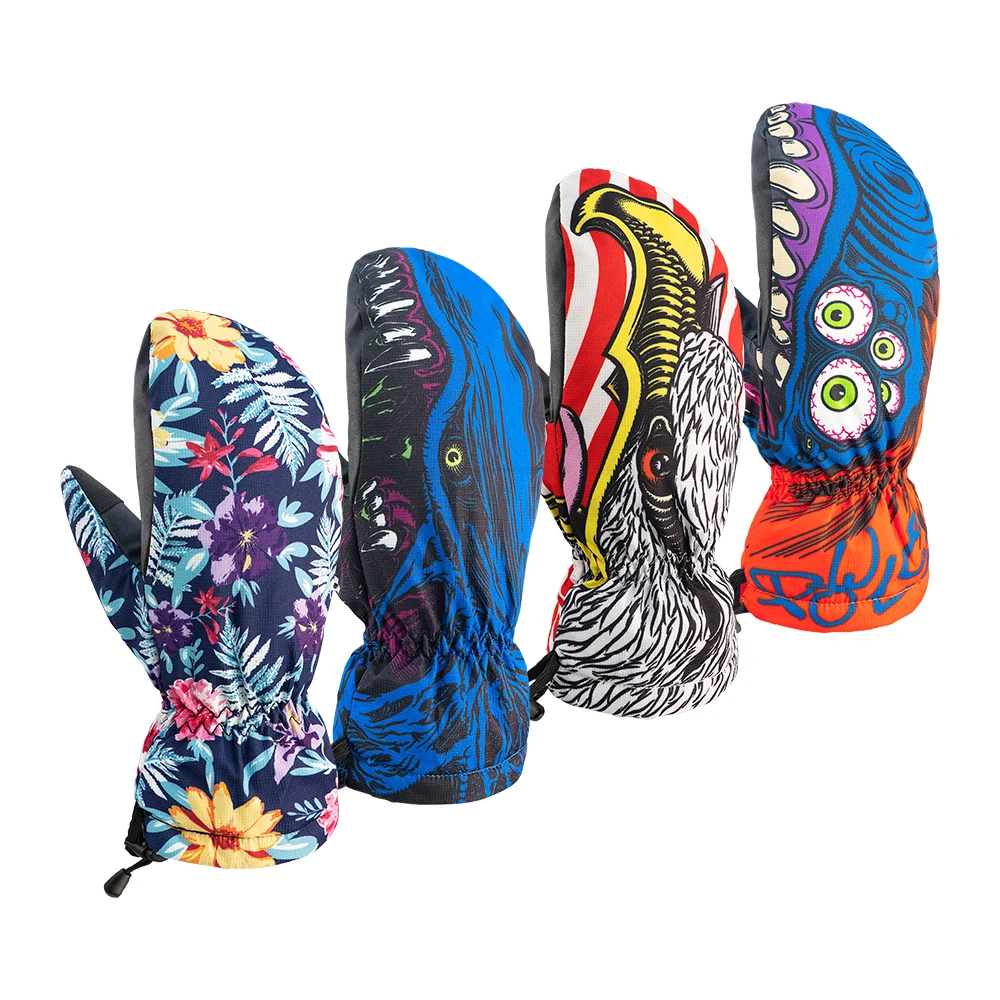 Winter Outdoor Warm Ski Mittens Gloves Cold Resistant Ski Gloves Waterproof Cross-country Ski Sports Gloves