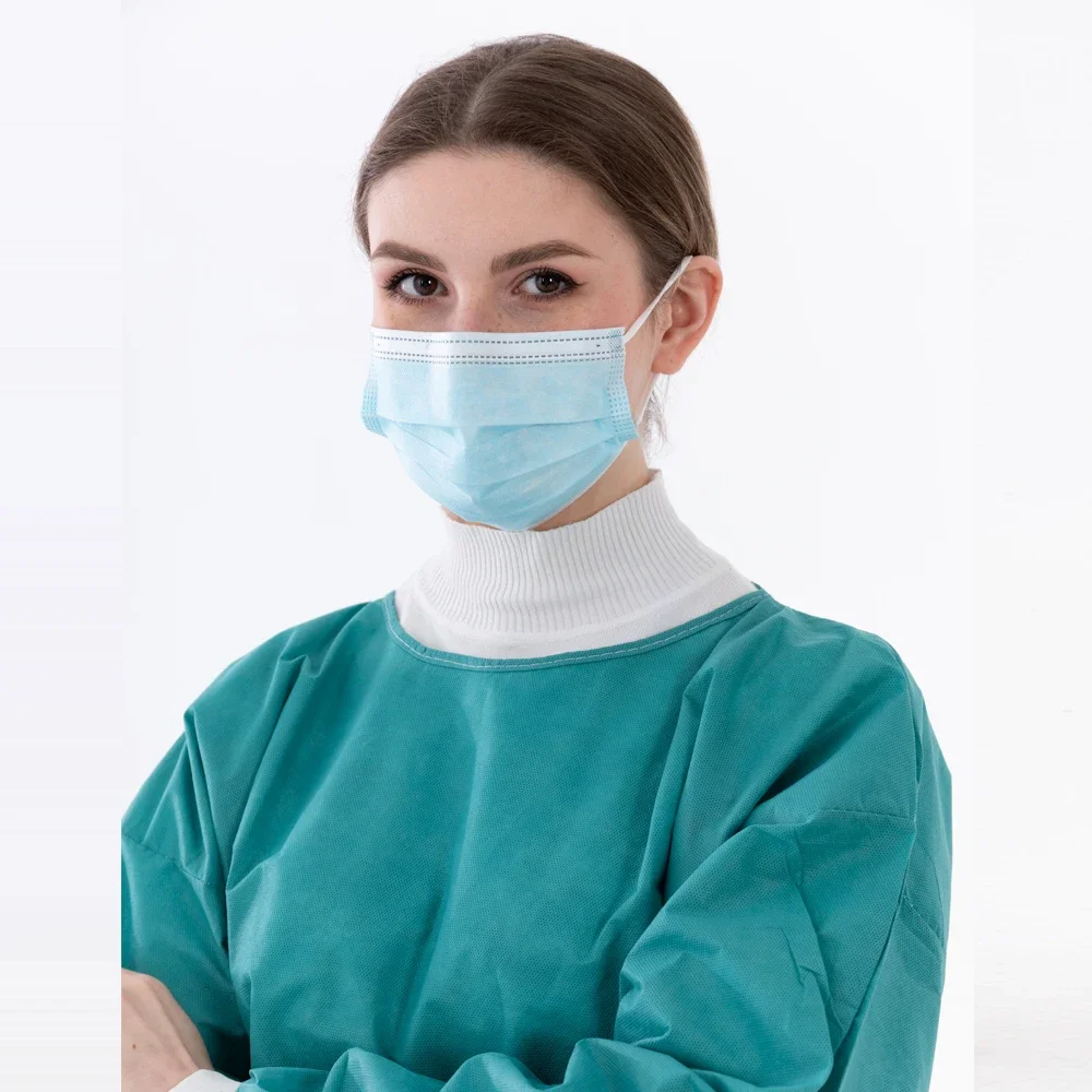 3-Ply Medical & Civilian Masks Disposable Non Woven Surgical Face Mask 3 Ply Medical Facemask Custom New Design High Quality Fac