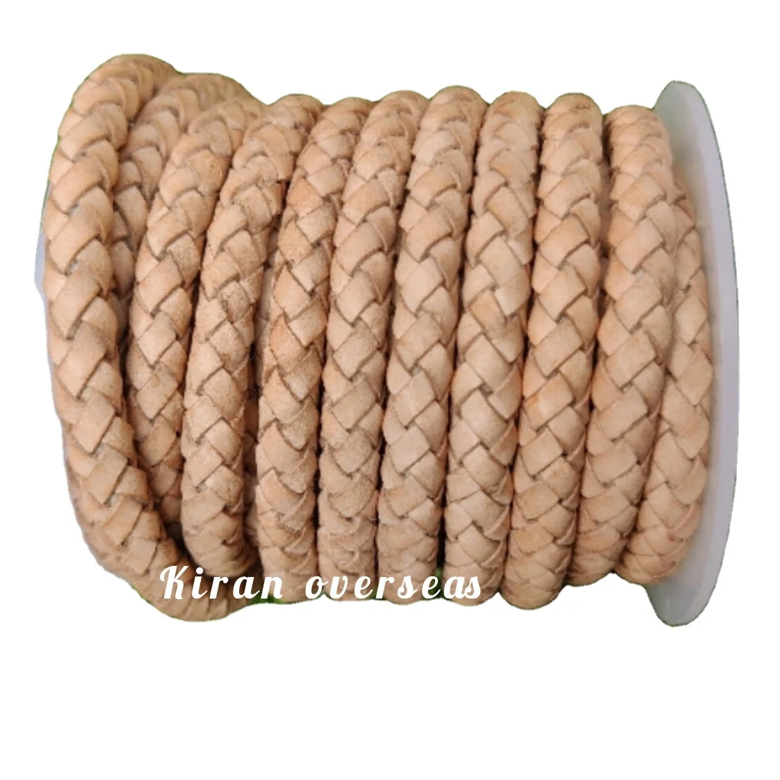 leather cowhide ropes 6 mm Brown Round Genuine Braided Leather Cord Bolo Cording woven leather cord for bracelet