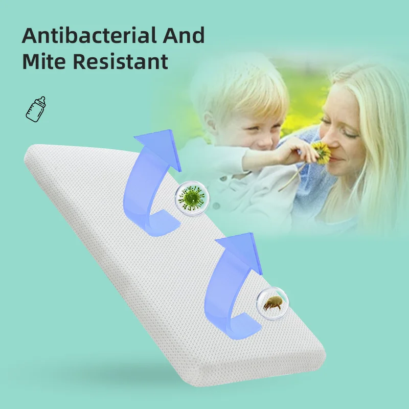 Hypo-allergenic Breathable Washable 4D POE Mattress Air Fiber Filling Core Baby Crib Bassinet Pad Cover Waterproof Mattress
