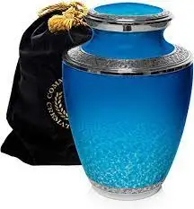 Aluminum Keepsake Cremation Urn Is Crafted To Store Full Amount Of Human Cremation Ashes  Pet Cremation Dome Style Urn Handcraft