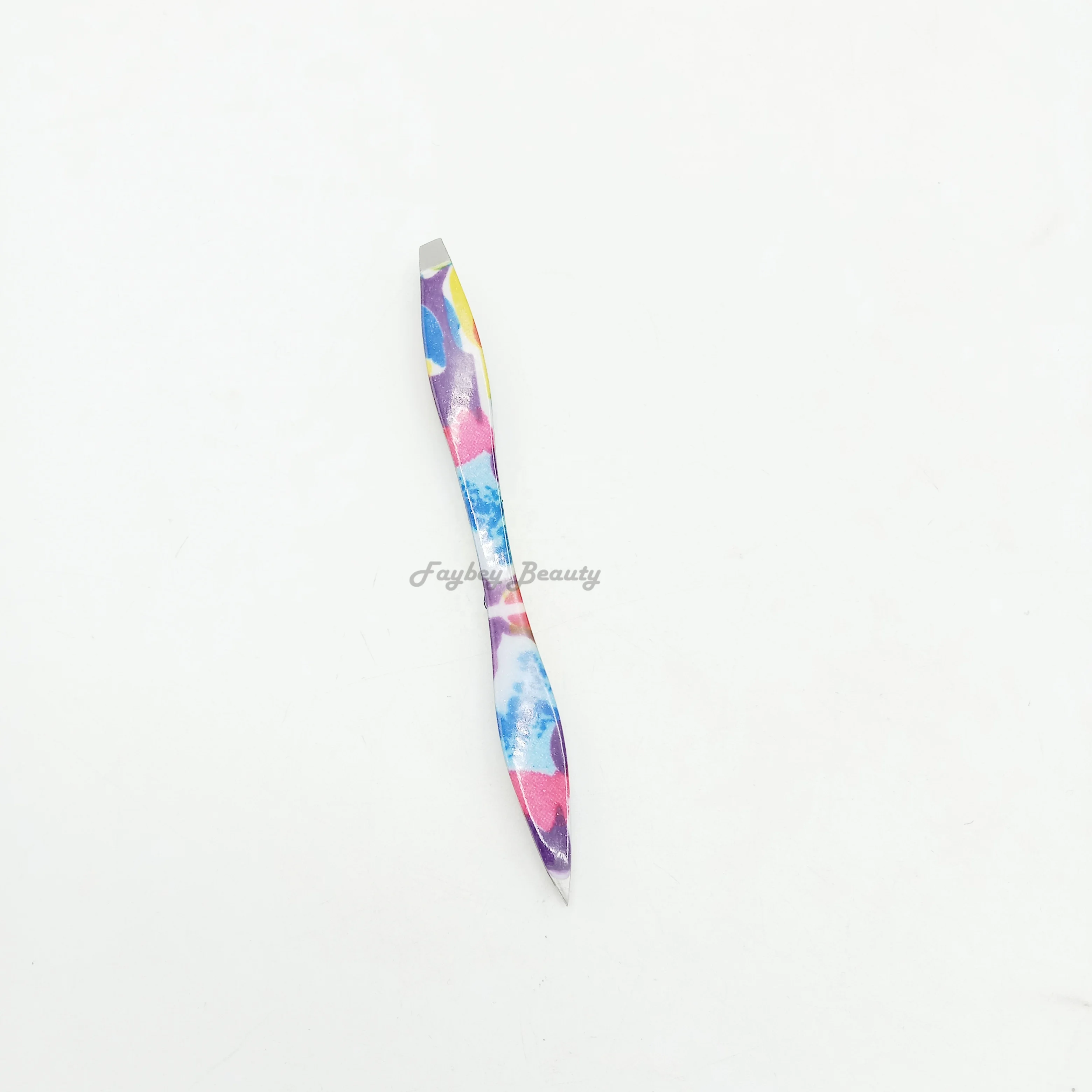 Best quality Stainless steel professional eyebrow clip paper COSTING Blister pack personalized tweezers