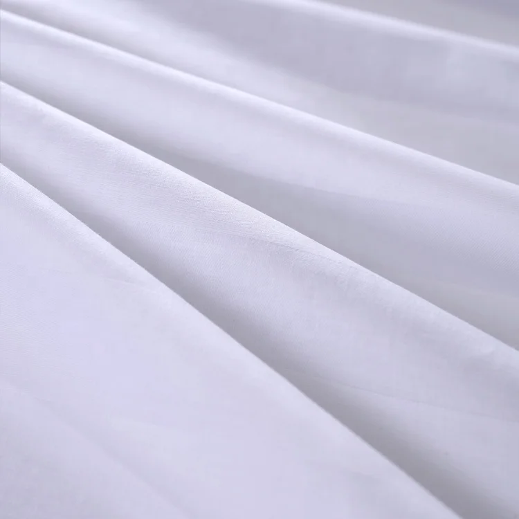 300 Thread Count Long Staple Premium Cotton Sateen Weave satin stripe 100% cotton fabric for Hotel Bedding