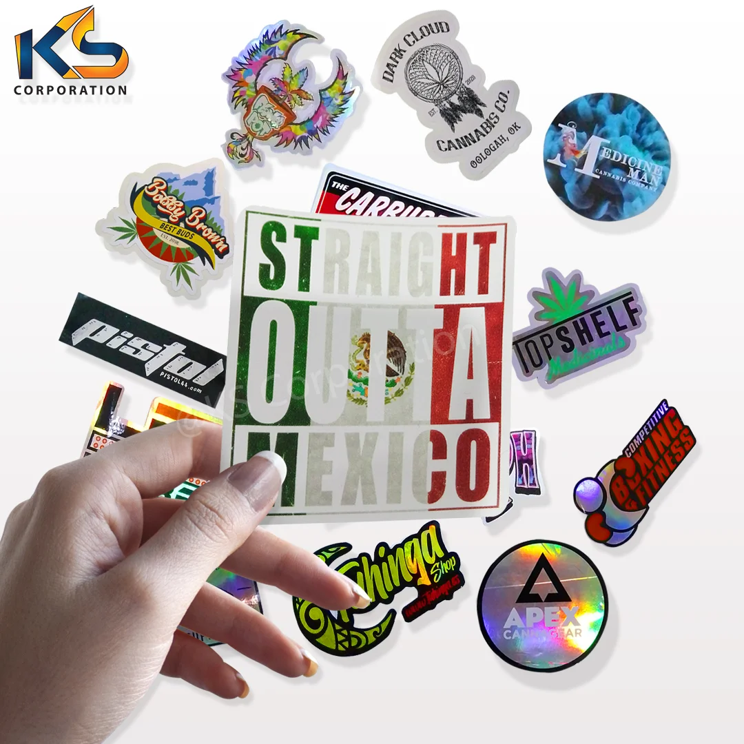 Customized Design full color vinyl sticker die cut Outdoor Waterproof Car Windows Bikes stickers