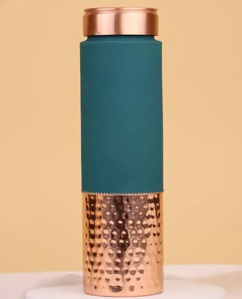 Superior Best Quality Copper Water Bottle With Two Tone  Finished For Health Benefits Ayurvedic Water Bottle