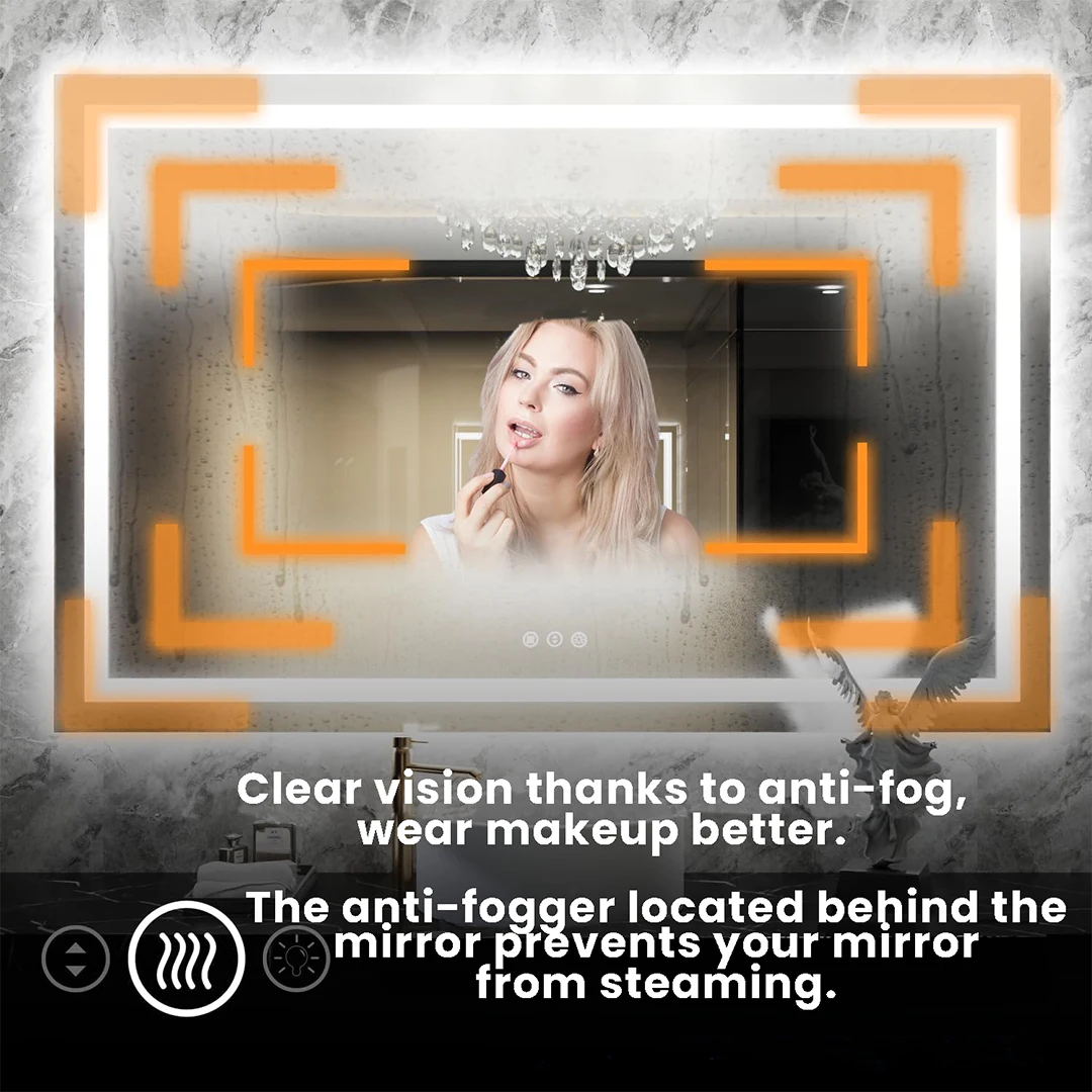 Bathroom Mirror Defogger 40x40 Heater Resistor Mirror Anti Fogging Mirror Heater Pad Anti Fog 12V-24V DC