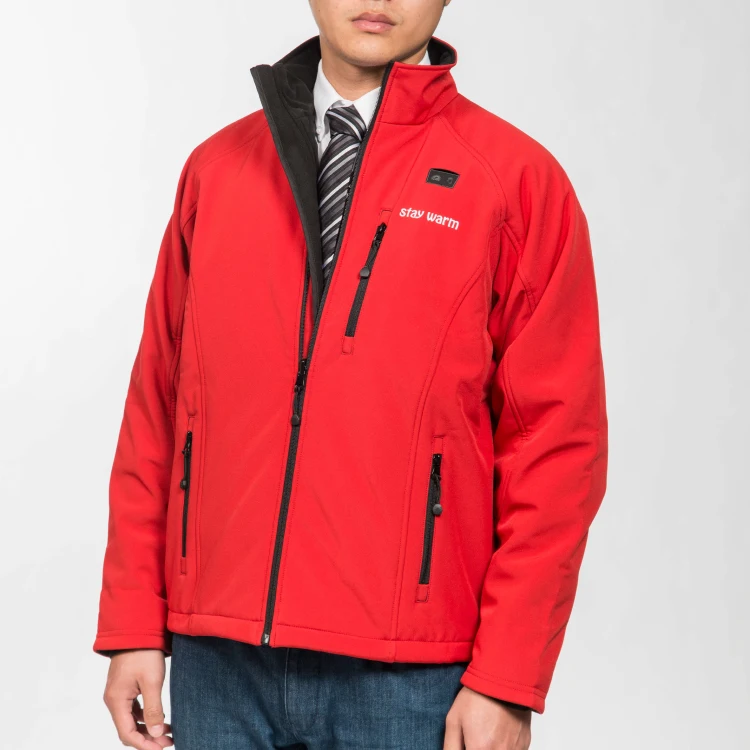 Custom 100% Carbon Fiber Heating Elements 7.4V 12V Battery Dual Control Heated Jacket With Heated Gloves