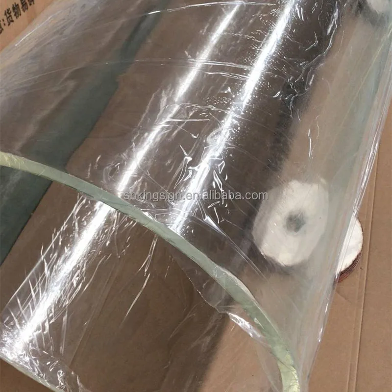 Kingsign flexible dimensions clear perspex tubing plexi glass tube