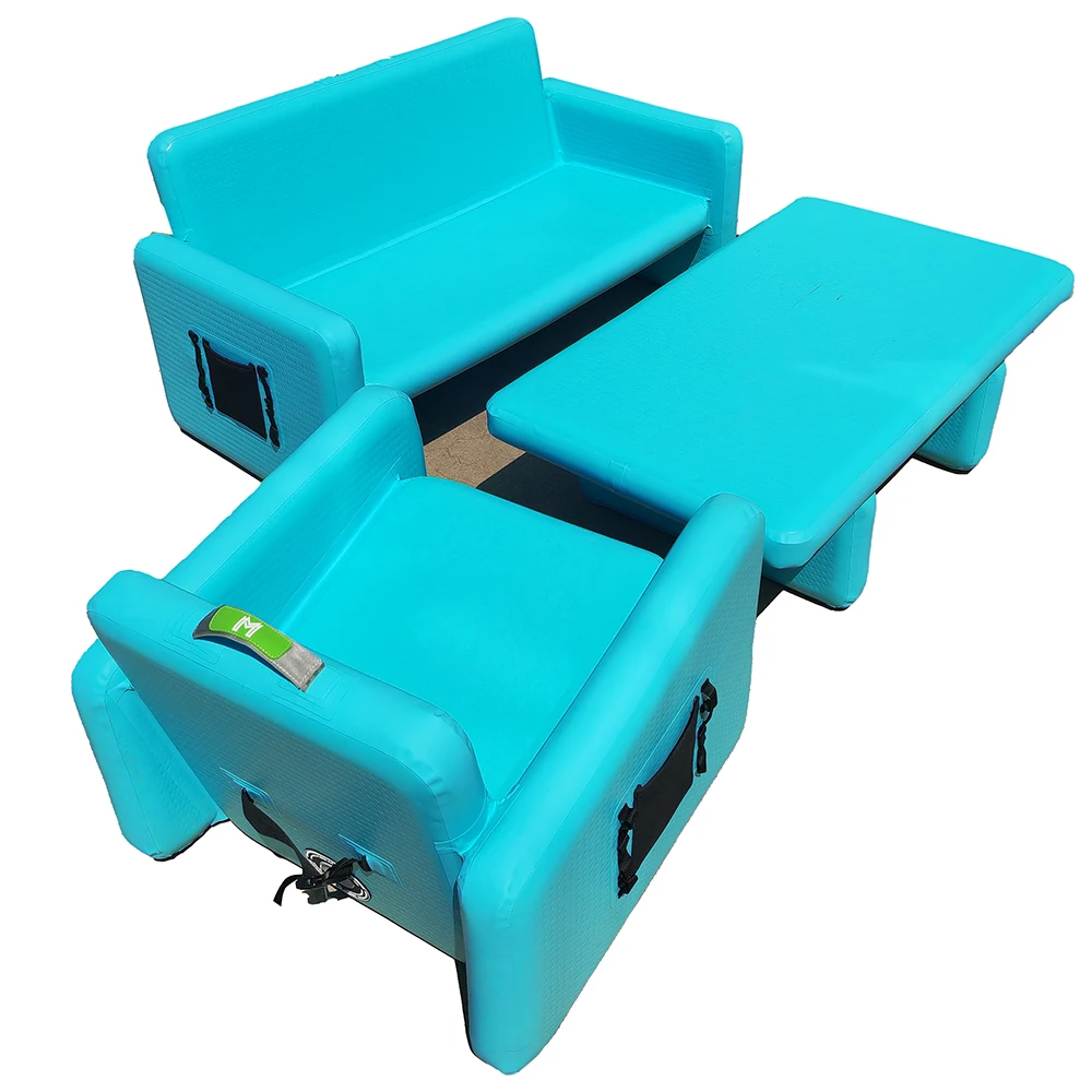 Surfking 2023 NEW Custom outdoor camping drop stitch inflatable furniture water Inflatable Aero Table Cl  assic air single sofa