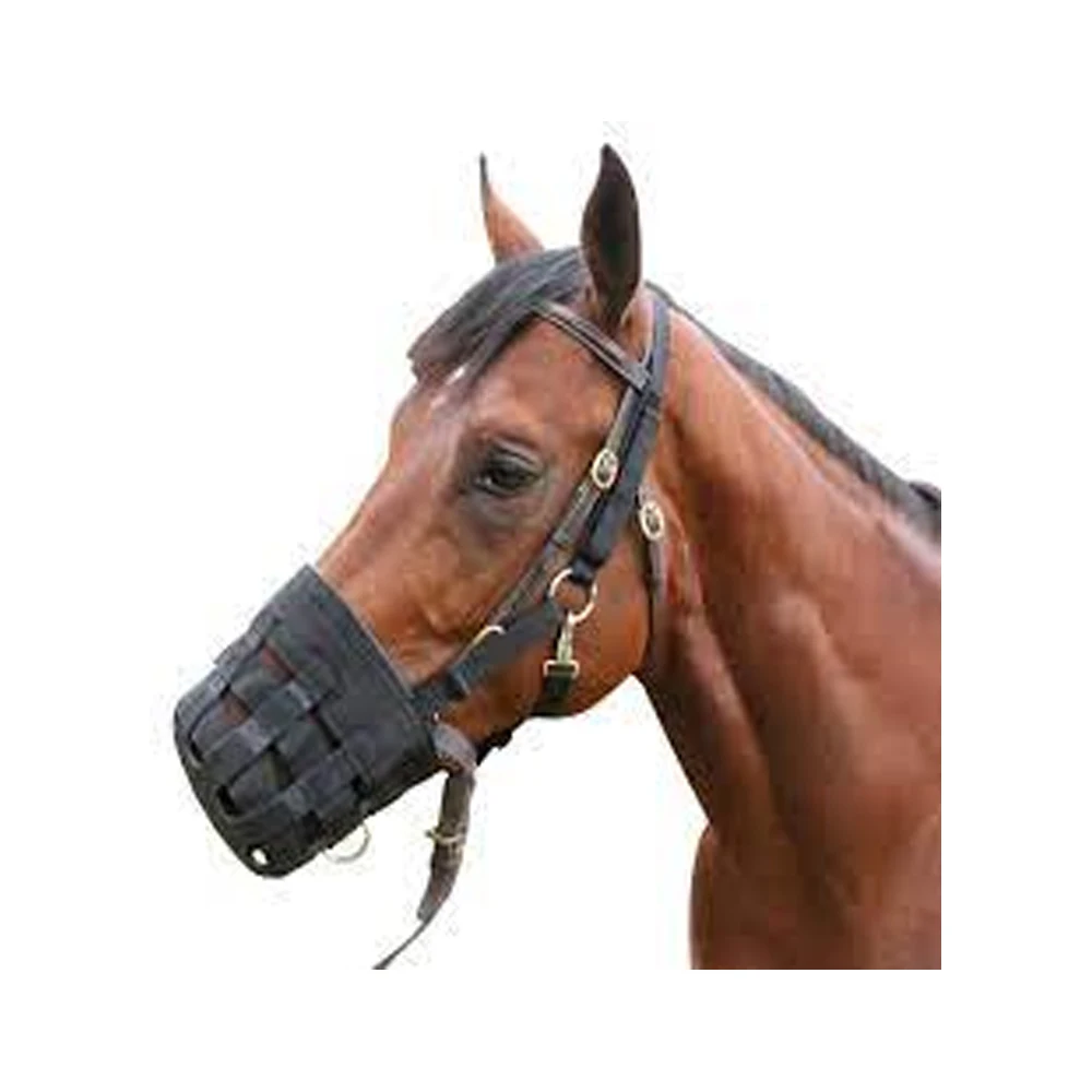 weight reductionAnti-Bite Horse Grazing muzzle Removable Padding Fully Adjustable For Horse Classy Design Manufacturer In India
