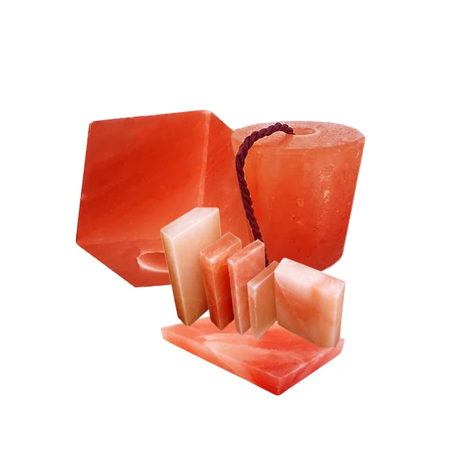 wholesale Animal Licking Himalayan Pink Sal Natural Pure Salt Block on Rope for Horses Deer Cattle Rabbits Himalayan edible salt