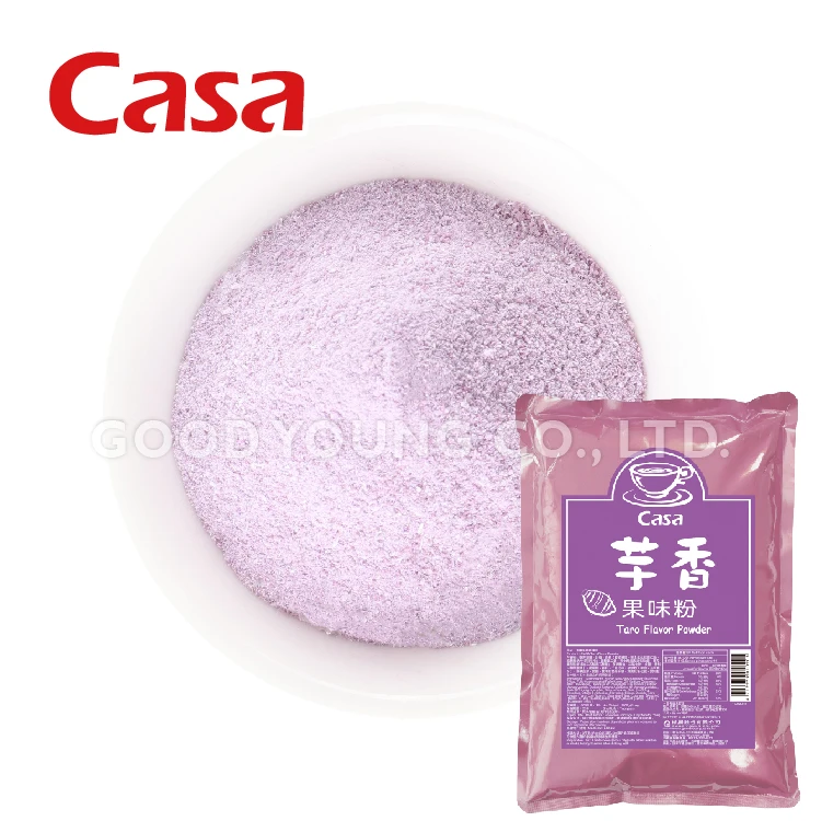 Wholesale Bubble Milk Tea Ingredients HALAL Certification Taro Milk Tea Powder