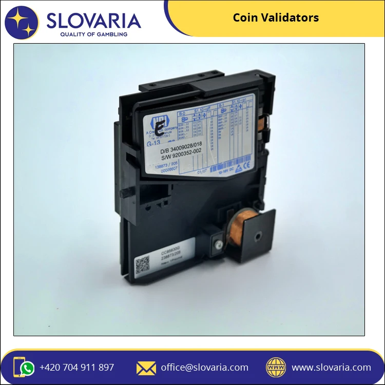 1 Year Warranty OEM Supply Versatile Interfaces and Sorting Options Coin Validators at Best Market Price