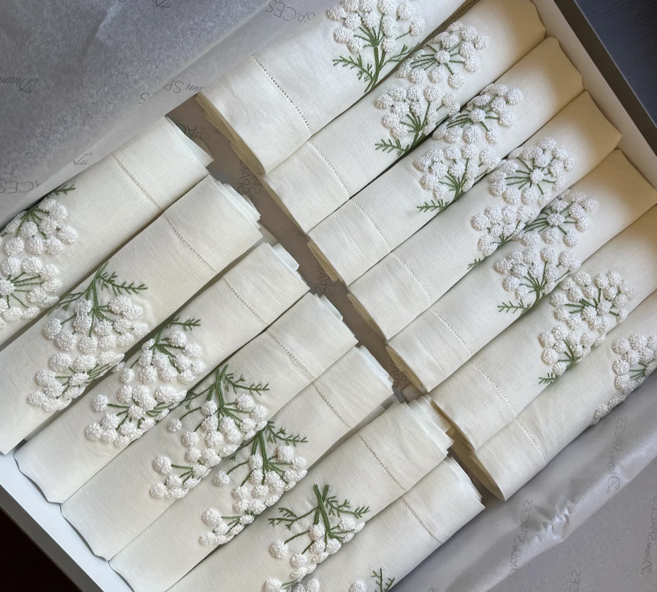 Набор 6/12 ручной вышивки льняные салфетки прочные тканевые ручная вышивка