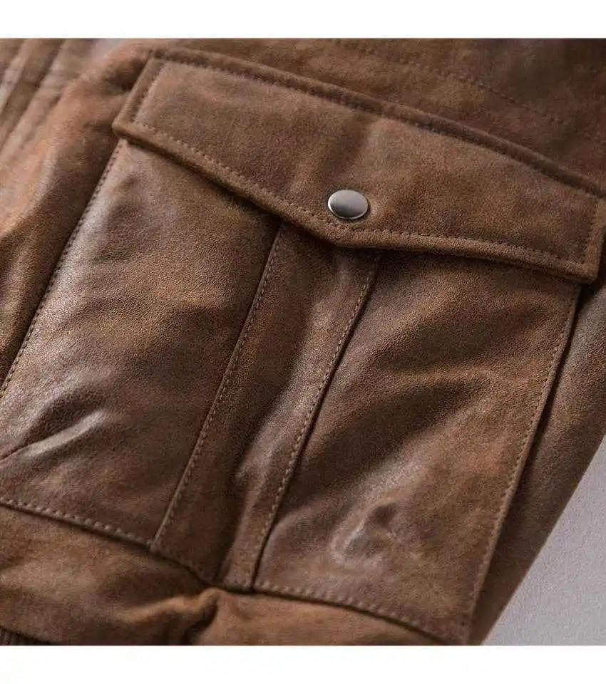 Men Custom High Quality Hot Sale Slim Fit Cotton Bomber Leather Jacket Windproof Hooded With Fur Bomber Jacket For Men