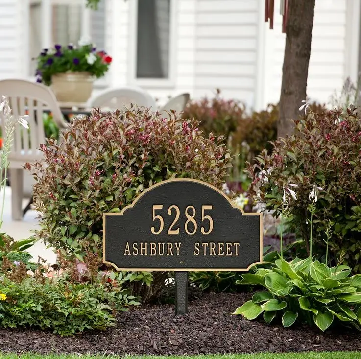 Decorative modern metal yard sign for outdoor garden yard home bulk quantity high quality made in india wholesale hot sell 2023