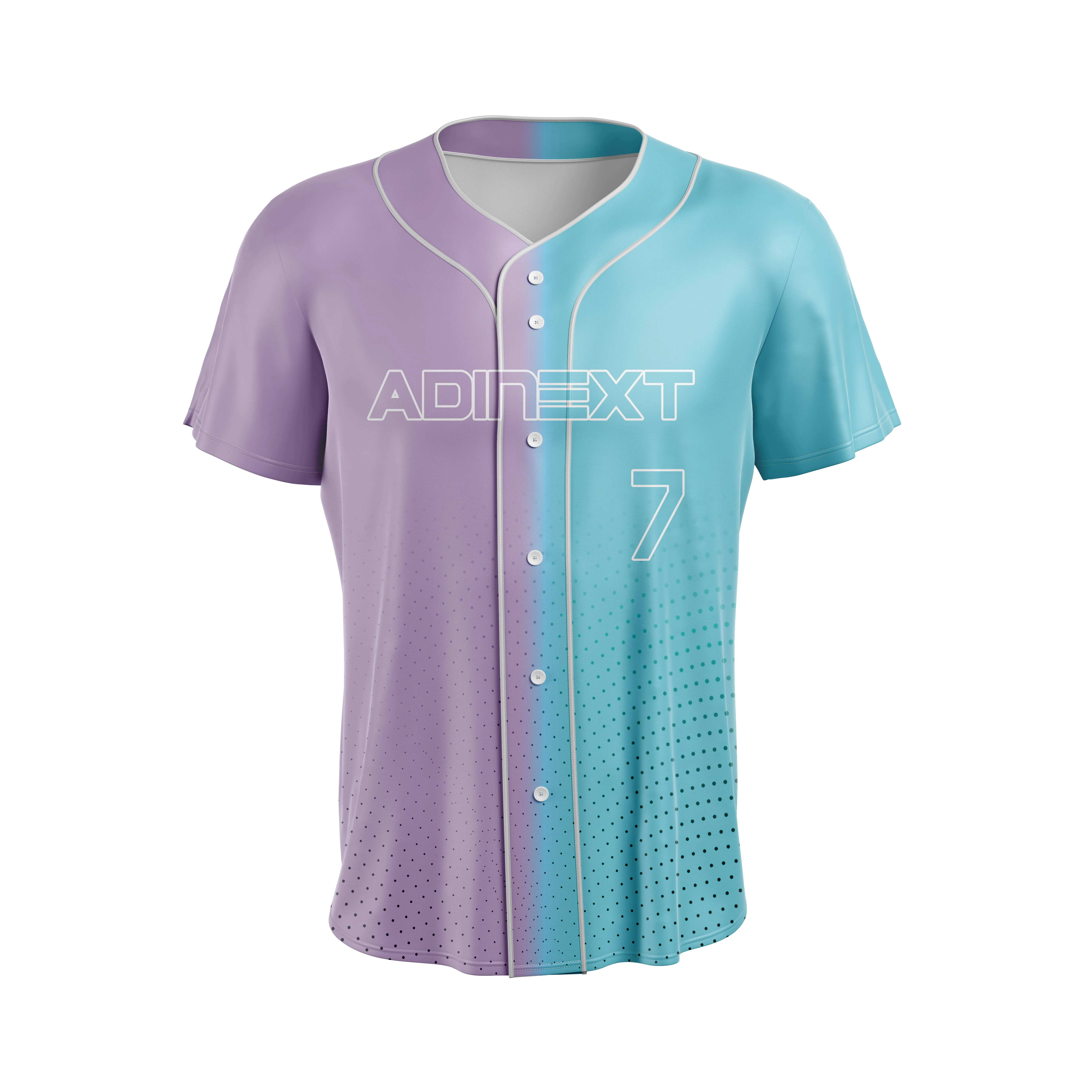 Customized Sublimation Mens Baseball Uniform Wear Button Down Baseball Jersey For Sale