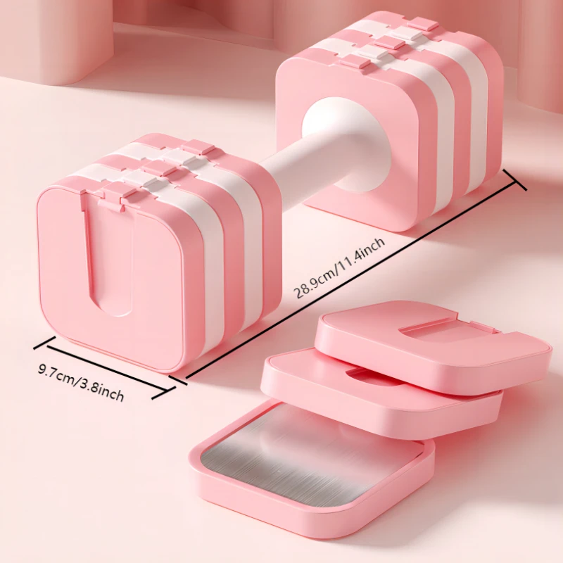 2024 new product adjustable women dumbbell 5 weight range quick change gym equipment dummbell