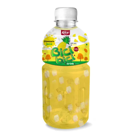 Ананасовый сок с бутылкой Nata De Coco 310 мл оптовая продажа напитки из Вьетнама бесплатный дизайн ярлык свежие