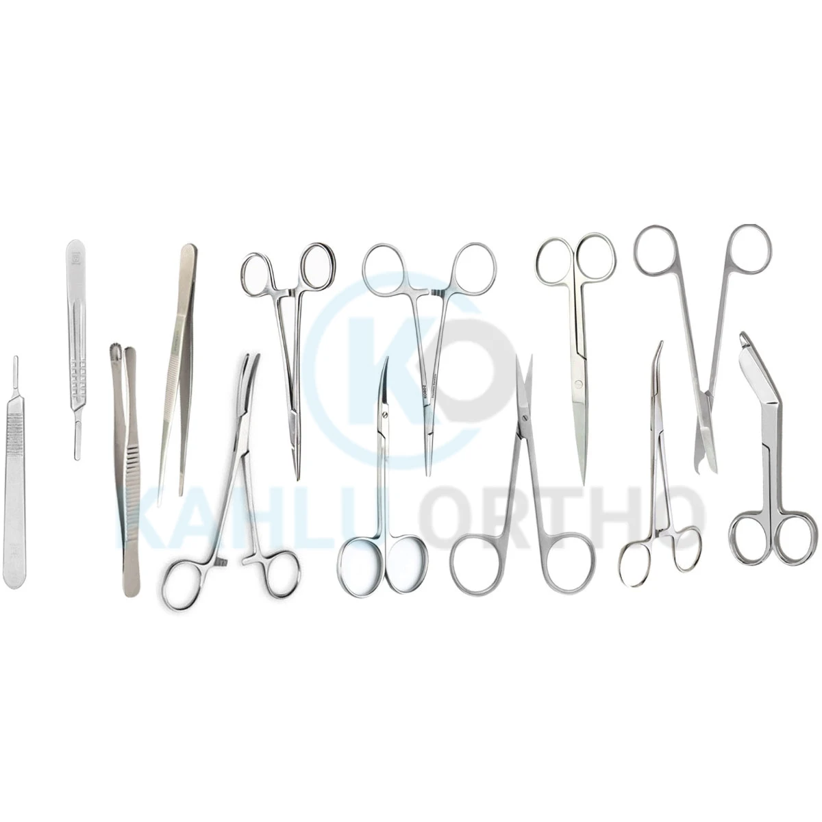 Major General Surgery Durable Lightweight The Basis of Surgical Instruments Set By KAHLU ORTHOPEDIC