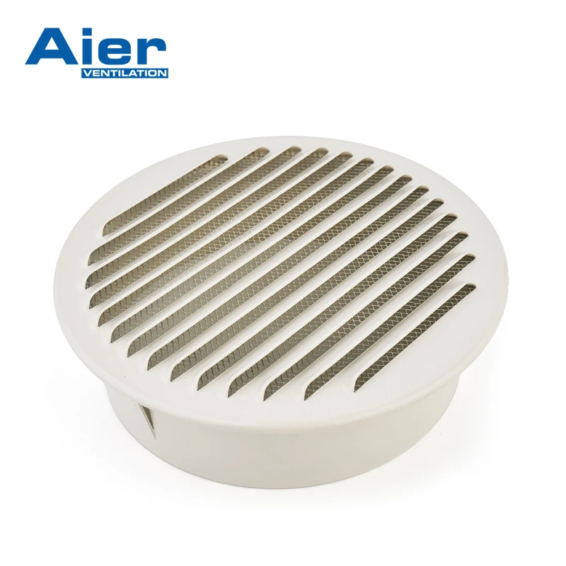 Hvac round rain protection grille made of aluminum