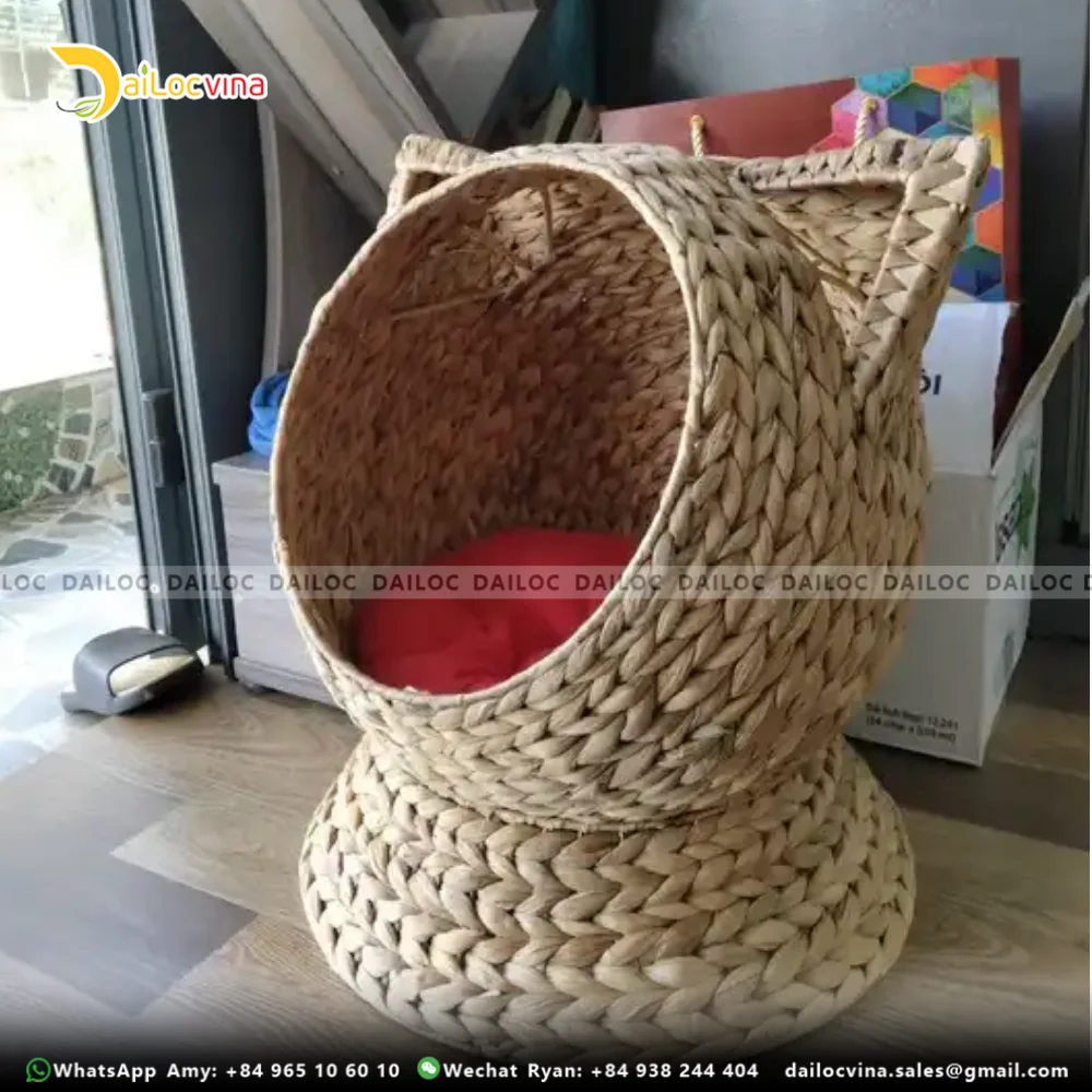 NATURAL WATER HYACINTH CAT HOUSE MR. RYAN  +84 938 244 404