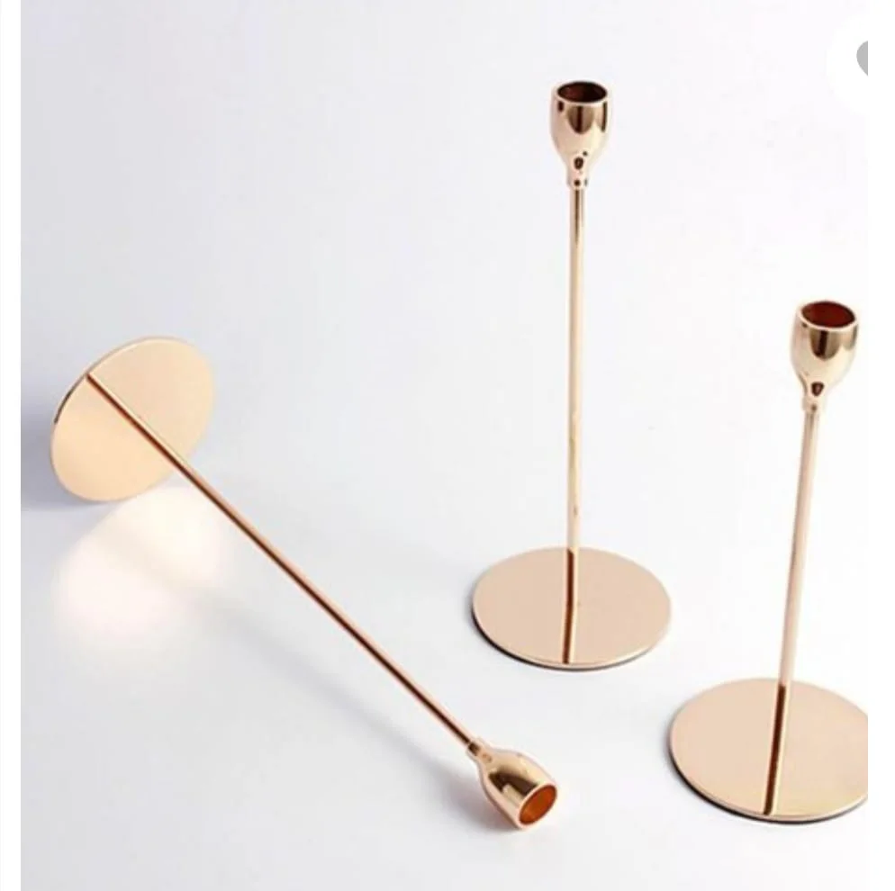 Fashion Metal Candle Stand Wedding Dinner Table Hollow Desktop Living Room Decor Brass Top Selling Large Menorah in Different