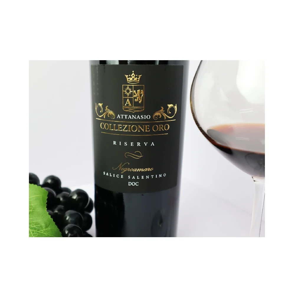 Bottle weight origin dry good shelf content packing wine store Attanasio Colleczion Oro Riserva - DOC from Italy