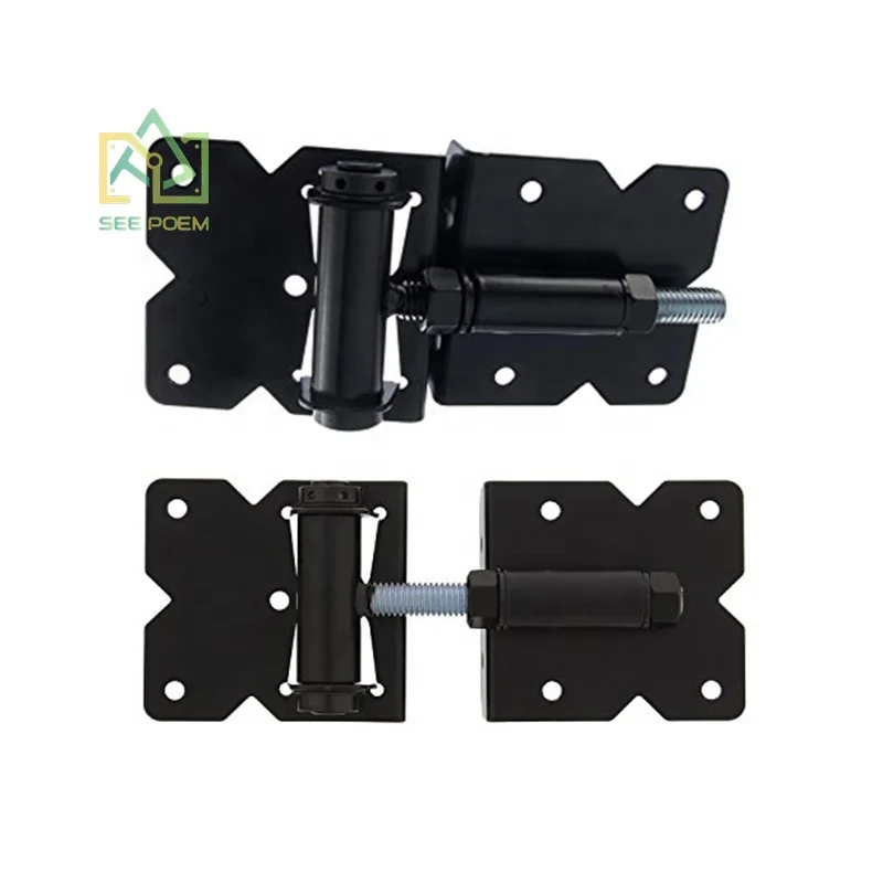 Depot Fence hardware Garden Stainless Steel Vinyl Gate Hinge Self Closing Adjustable Gate Hinge Heavy