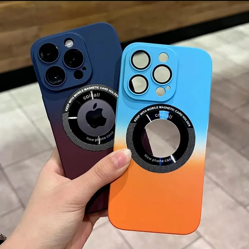 Luxury For Magsafe Wireless Charge Hard PC Phone Case For iPhone 14 13 12 11 Pro Max 14 Plus Magnetic Gradient Color Matte Cover