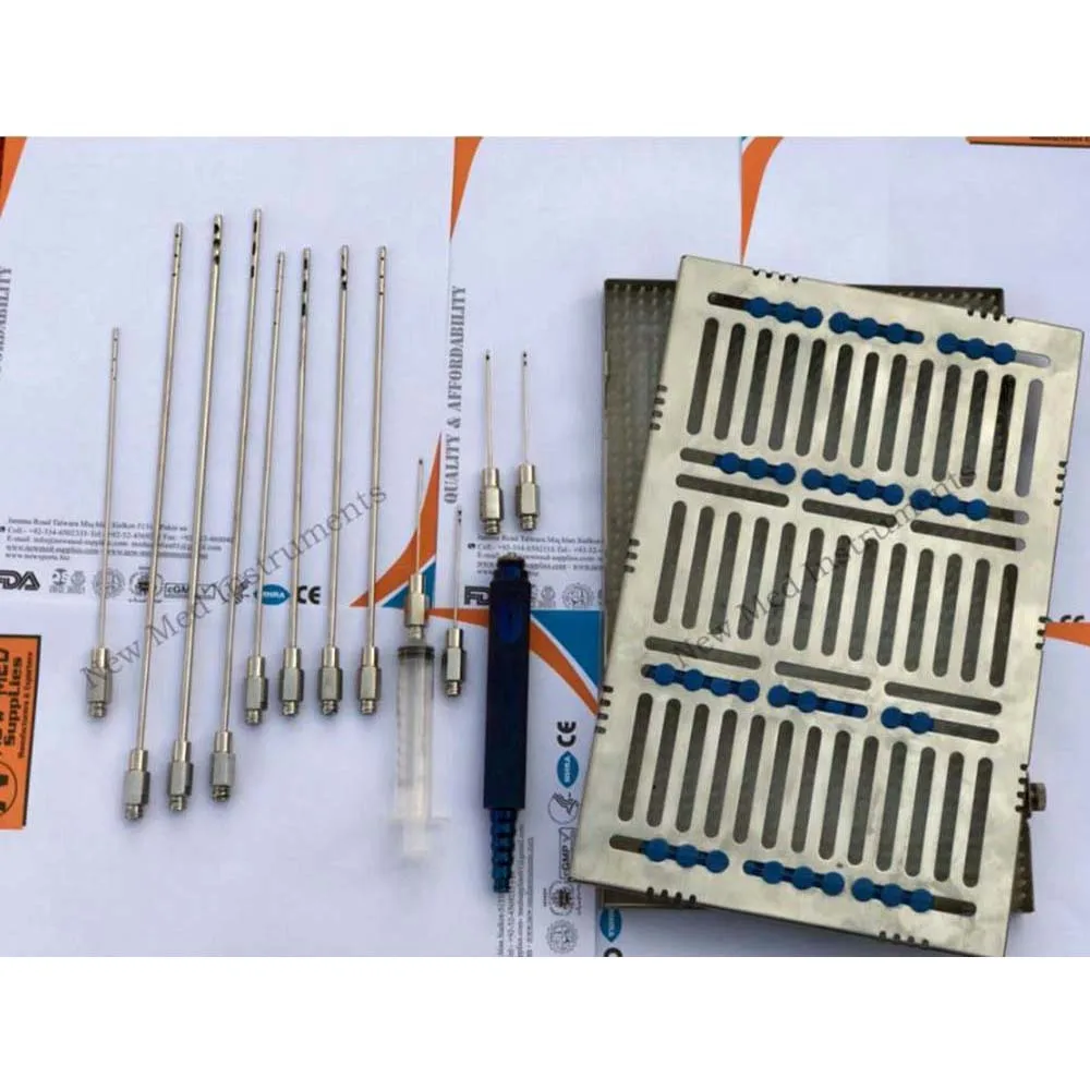 Набор для липосакции люер замок канюля с ручкой и коробкой полный комплект