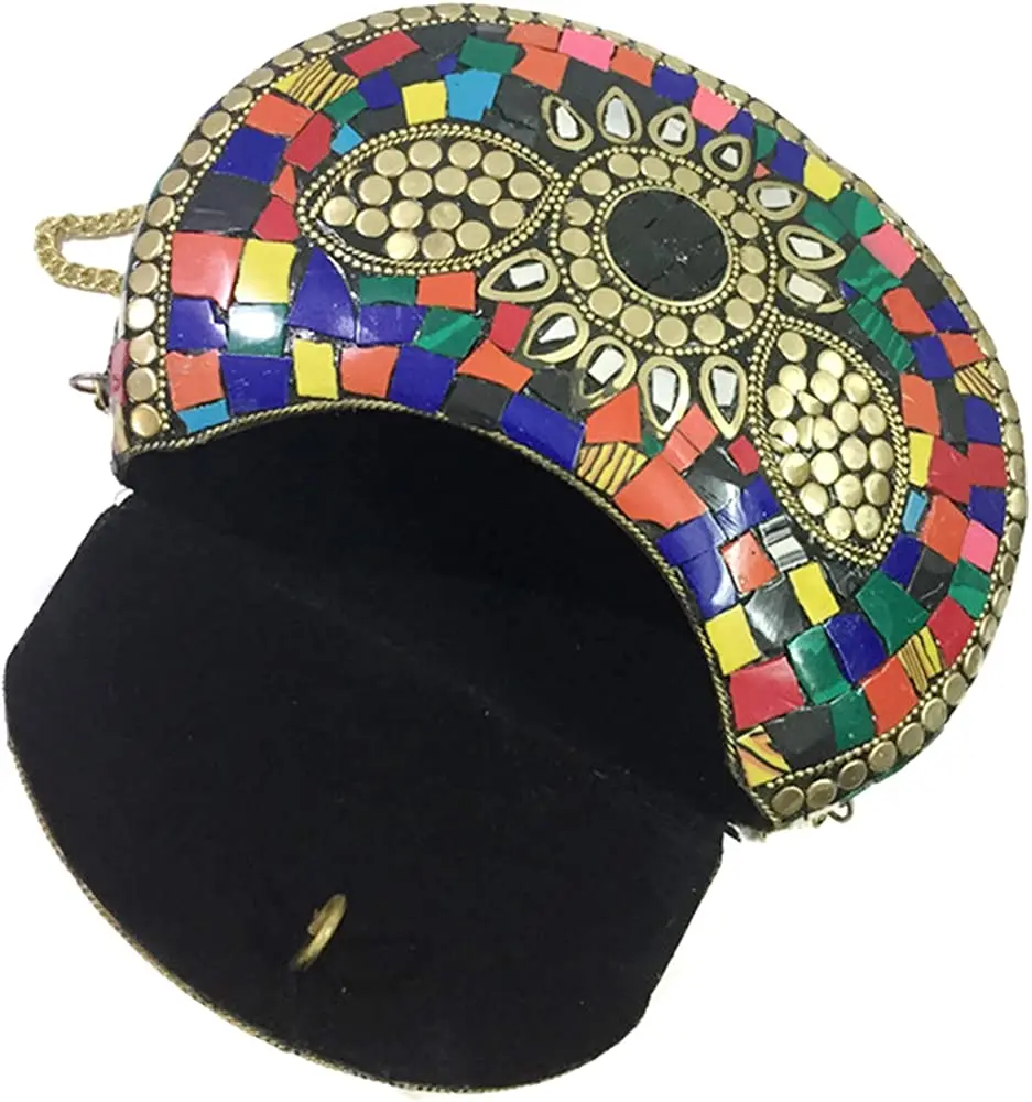 customized handcrafted  highly polished Beautiful  customized  mother of pearl fashion handbag  for  women  from India ,