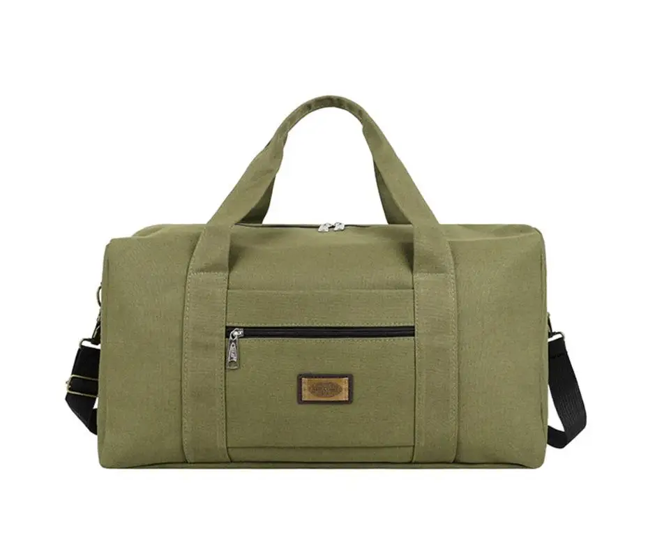 Large Outdoor Men Luggage Gym Sports Travel Bag for Shoes and Clothes Hot Sale Customized Canvas Duffel bag Vietnam factory