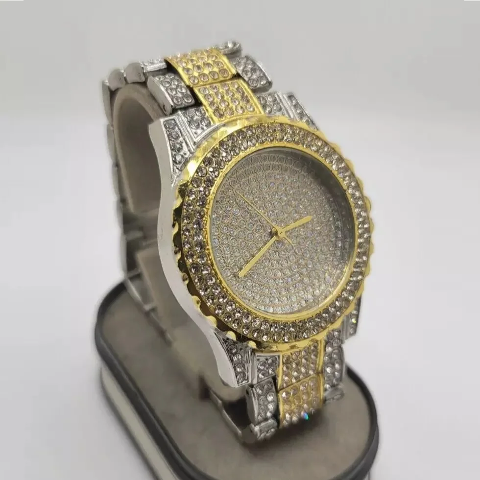 Fashionable Women Watch Luxury Diamond Elegant Female Bracelet Wristwatches Steel Mesh Ladies Diamond Watches