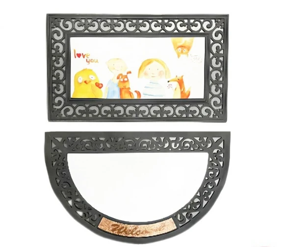 2024 New Sublimation Felt Material Floor Mat Blank Door Foot Rubber Mat for DIY Heat Printing Gift Crafts