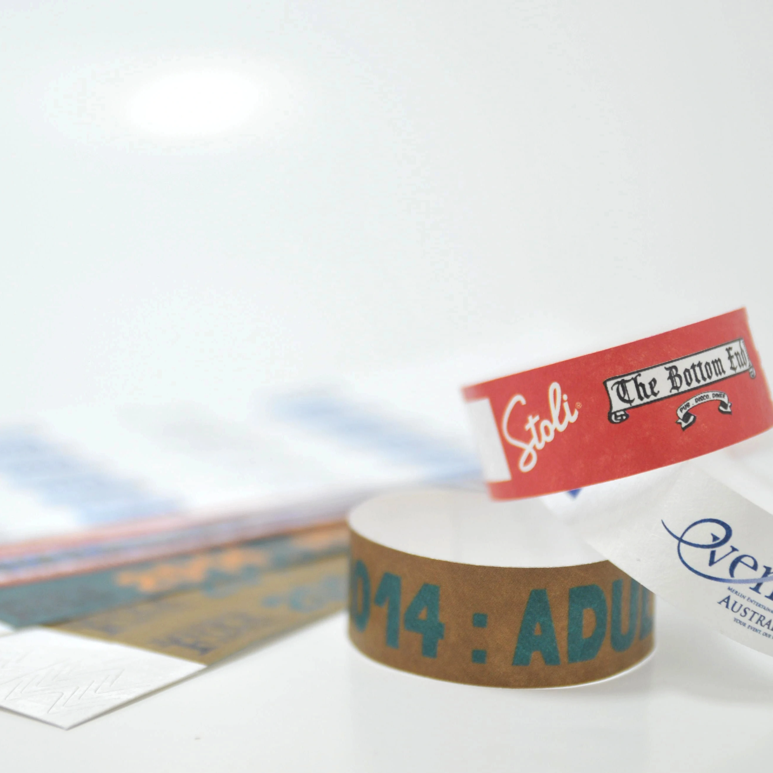 Event Festival Wristband Dupont TYVEK Paper Bracelet Waterproof Disposable Tickets Promotion Club Party Supplies One Time Use