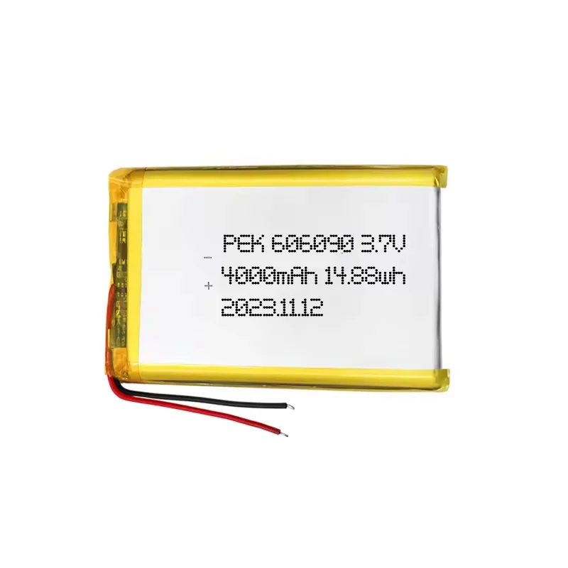 Lithium Ion polymer Battery Lipo battery PEK606090 3.7V 4000mAh Long-lasting Power Safety Protection Mini Printer Battery