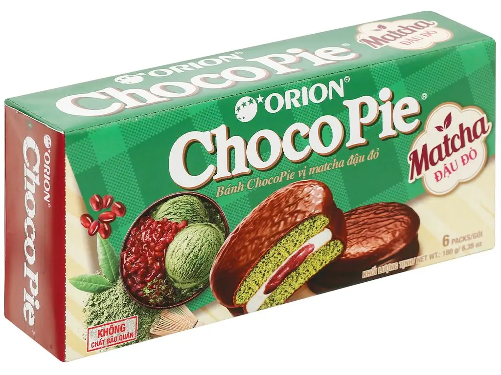 The Top Wholesale Orion  Chocopie matcha red bean 180g
